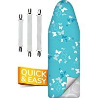 smart&amp-gentle Funda Tabla de Planchar 5 Capas- Ajustable- refleja el Calor y Vapor- para Tablas de Planchar de hasta…
